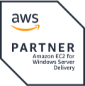 Selo da certificação AWS Partner Amazon EC2 for Windows Server Delivery