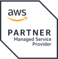 Selo da certificação AWS Partner. Managed Service Provider