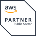 Selo da certificação AWS Partner. Public Sector